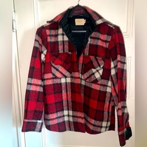 Vintage Fingerhut Red and Black Plaid Shirt.